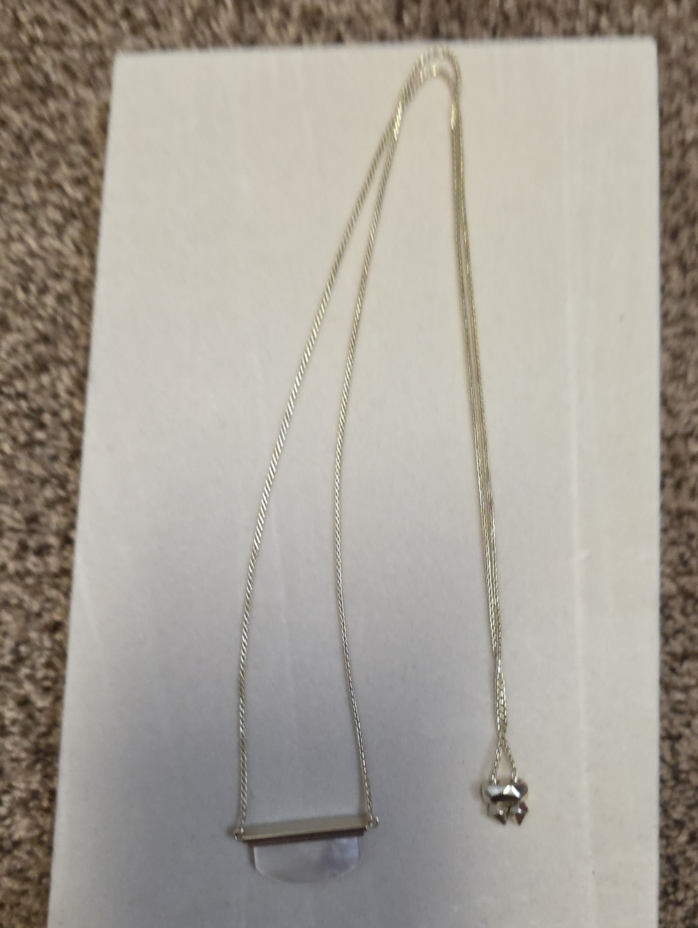 Kendra Scott Goldtone With White Mother Of Pearl Necklace